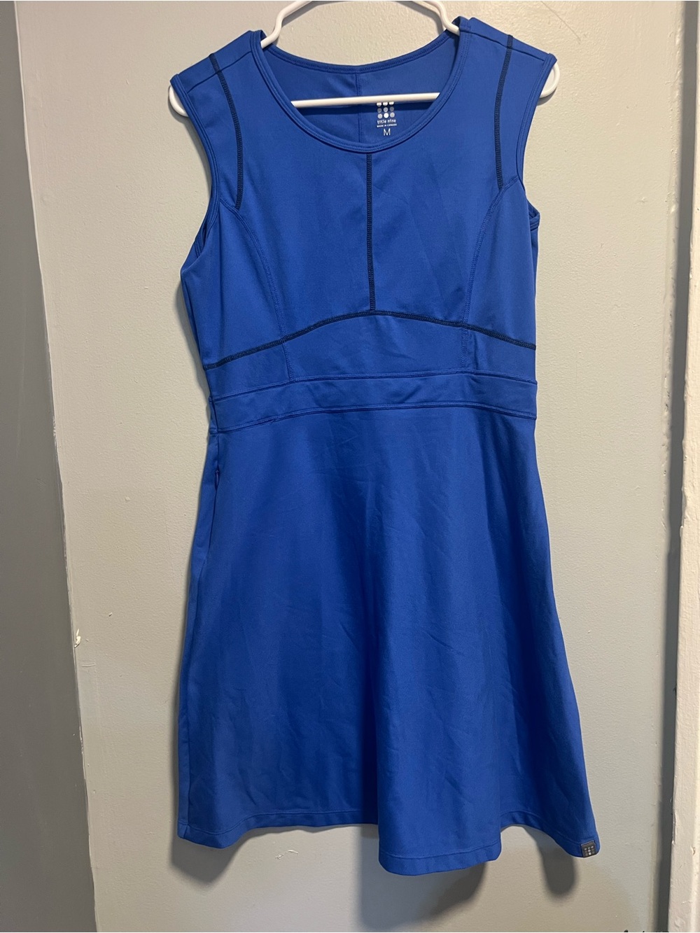 Title Nine Royal Blue Sleeveless Fit & Flare Mini Dress size M